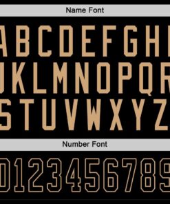 Custom Black Black-Old Gold Hockey Jersey Suit for daily life, Fabric: 95% polyester and 5% spandex, Regular fit, Stitch Color: automatically matched based on patterns