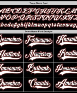 Custom Black White-Orange Hockey Jersey Suit for daily life, Fabric: 95% polyester and 5% spandex, Regular fit, Stitch Color: automatically matched based on patterns